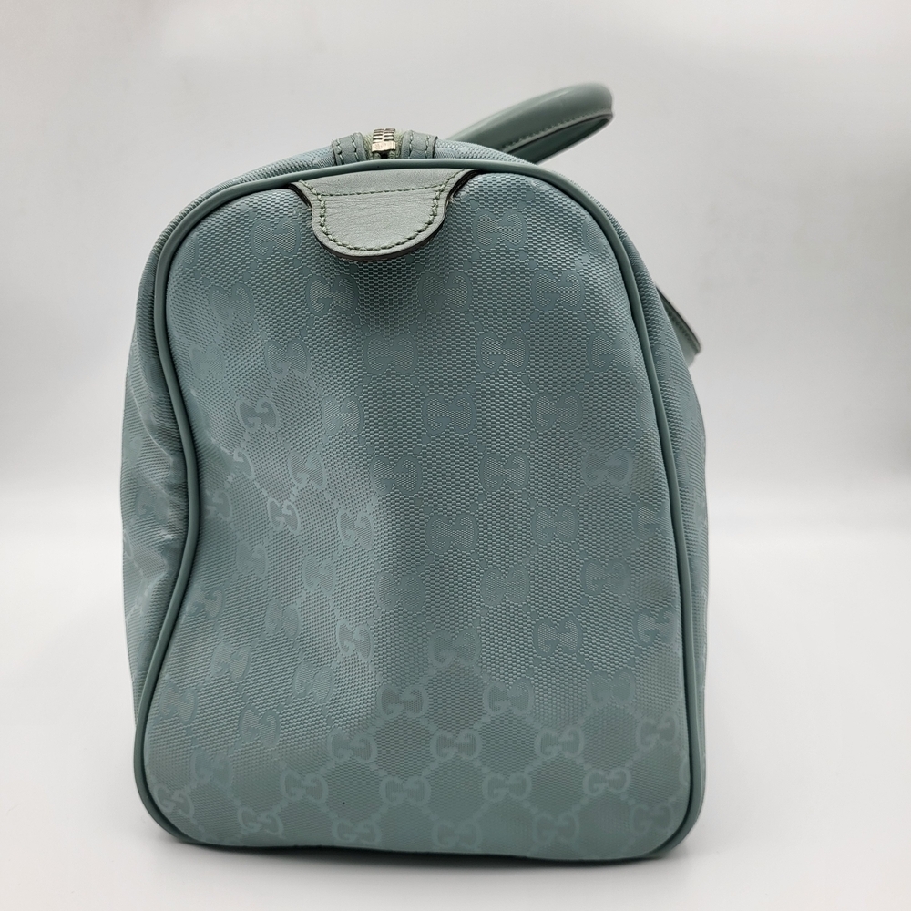 GUCCI Joy Medium GG Imprime Boston 30 Bag Light Blue..Authentic...!!! - Picture 5 of 16